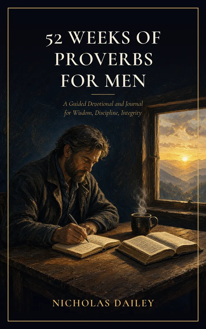 Cover of 52 Weeks of Proverbs for Men by Nicholas Dailey