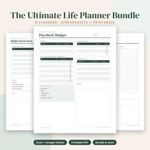 Preview of the Ultimate Life Planner Bundle