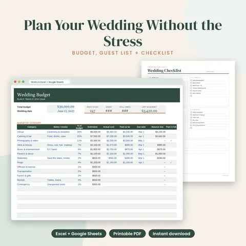Preview of the Wedding Planner